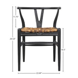 LH Home D-Bodhi Caterpillar Twin Chair - Charcoal