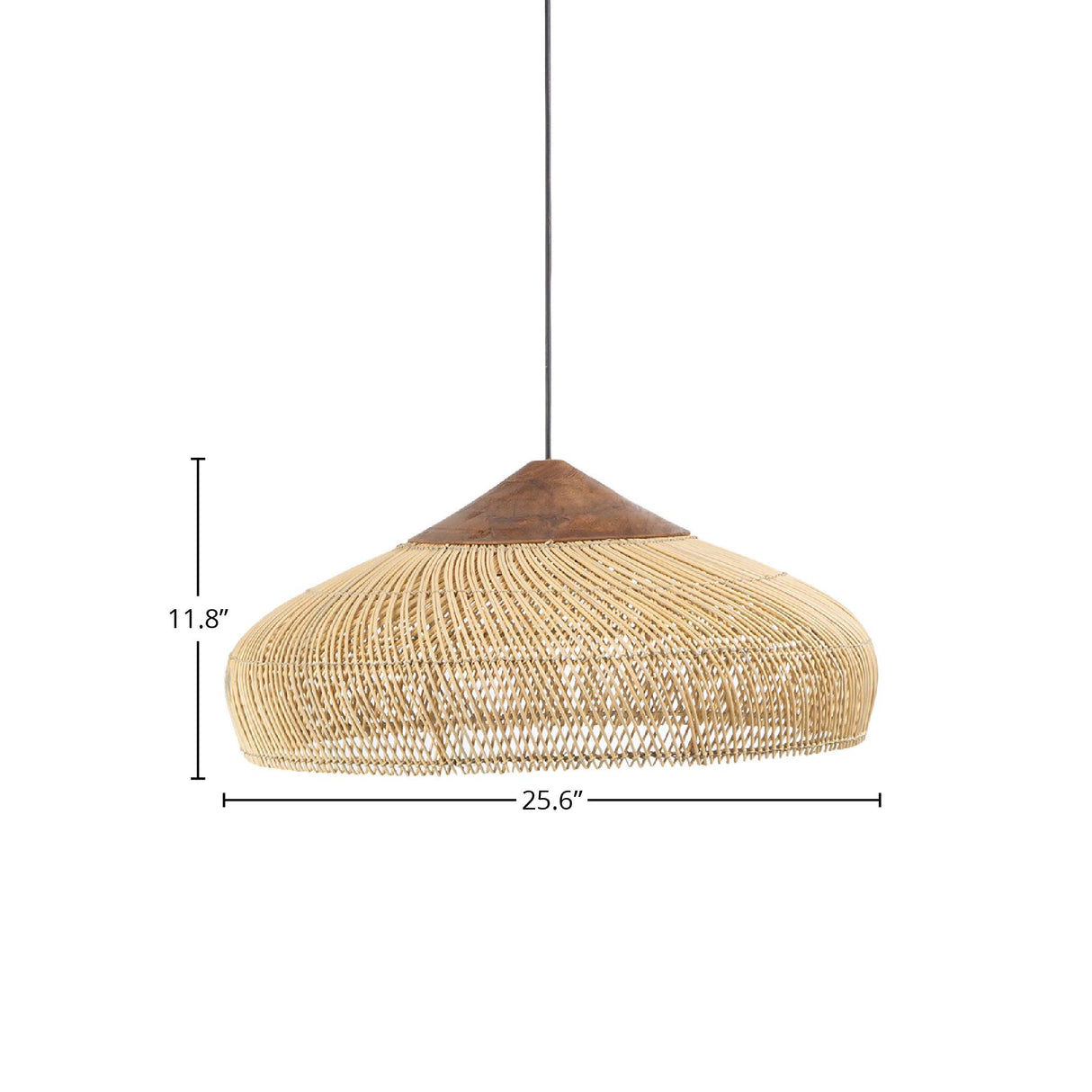 LH Home D-Bodhi Banjo Pendant Large - Natural