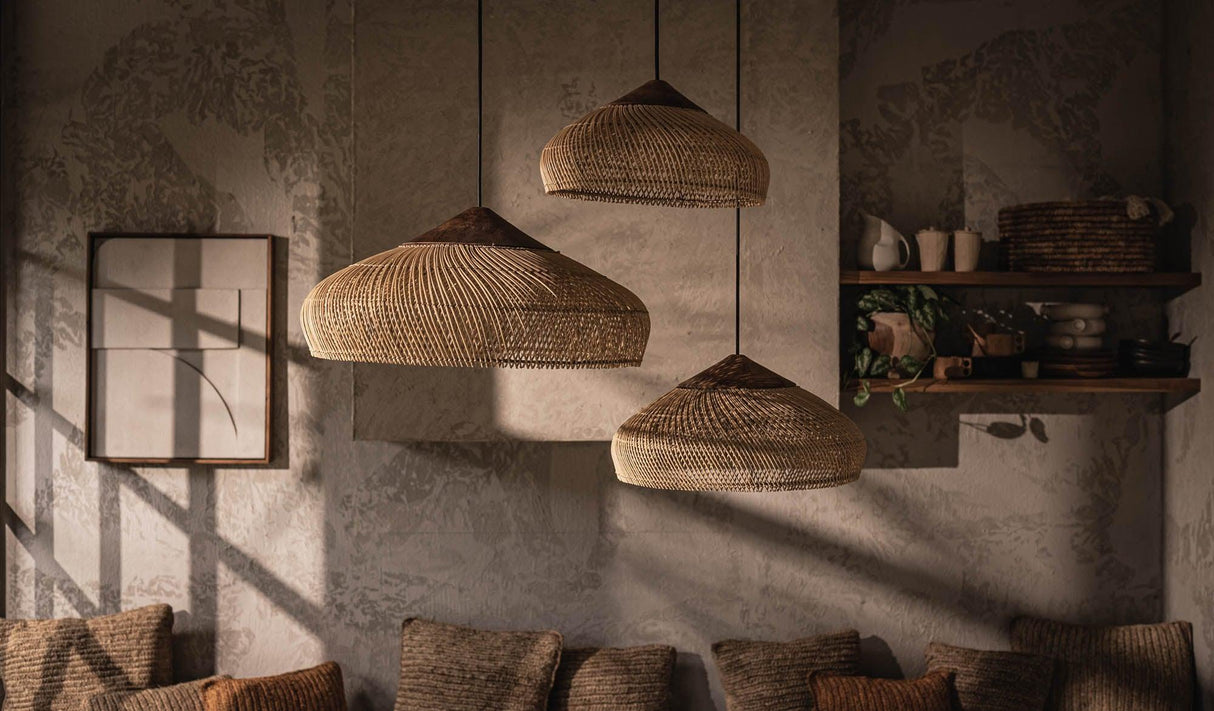 LH Home D-Bodhi Banjo Pendant Large - Natural