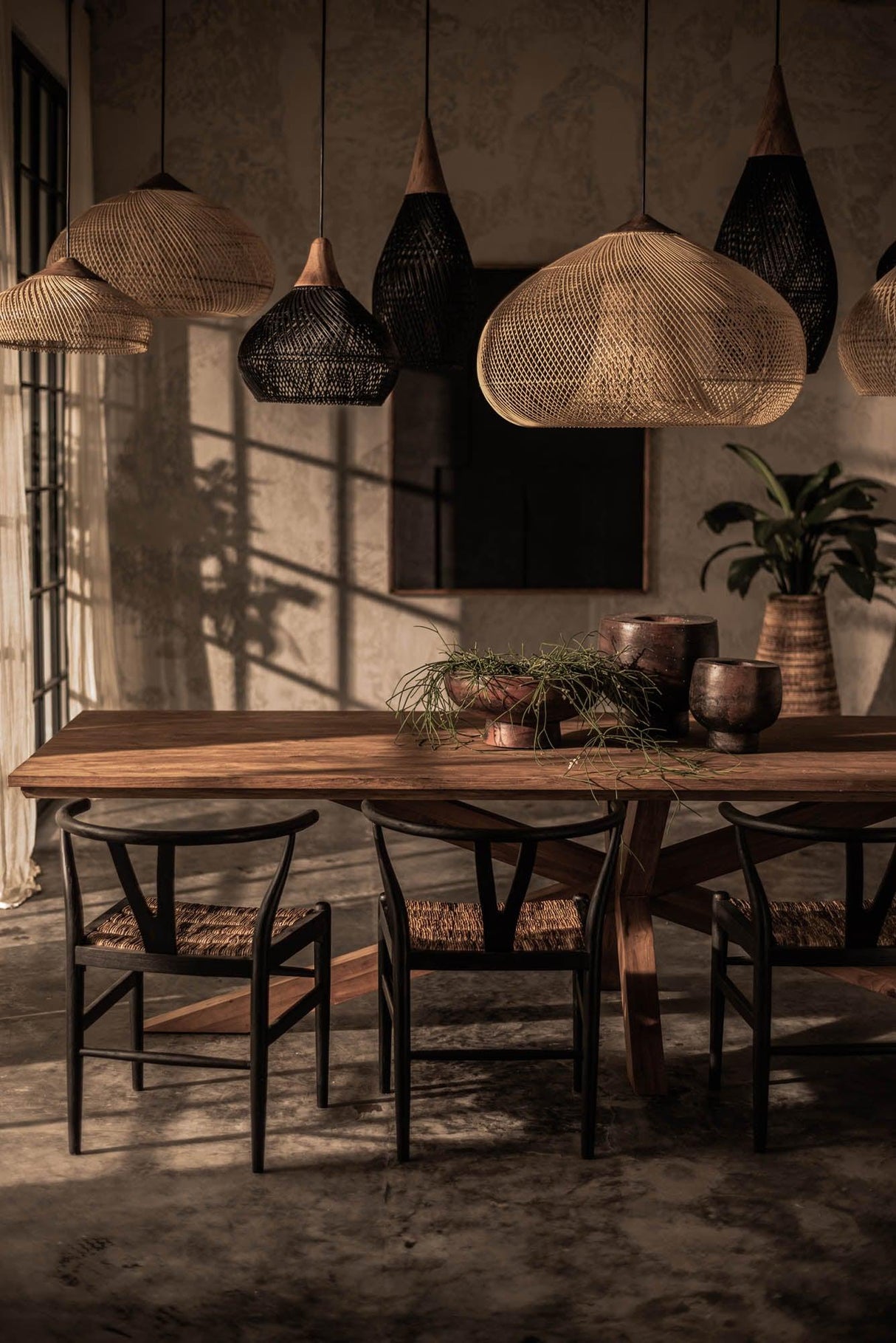 LH Home D-Bodhi Banjo Pendant Large - Natural