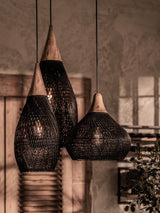 LH Home D-Bodhi Horn Pendant Small - Black