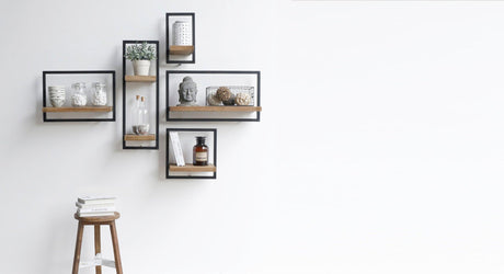 LH Home D-Bodhi Metal Frame Wall Box- Natural, Type B