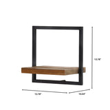 LH Home D-Bodhi Metal Frame Wall Box- Natural, Type B