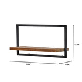 LH Home D-Bodhi Metal Frame Wall Box - Natural, Type A (1/box)