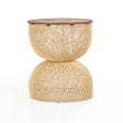 LH Home D-Bodhi Wave Side Table - Natural