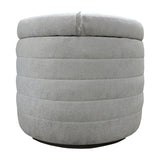 LH Home Elio Storage Ottoman - Platinum