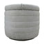 LH Home Elio Storage Ottoman - Platinum