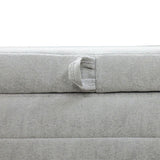 LH Home Elio Storage Ottoman - Platinum