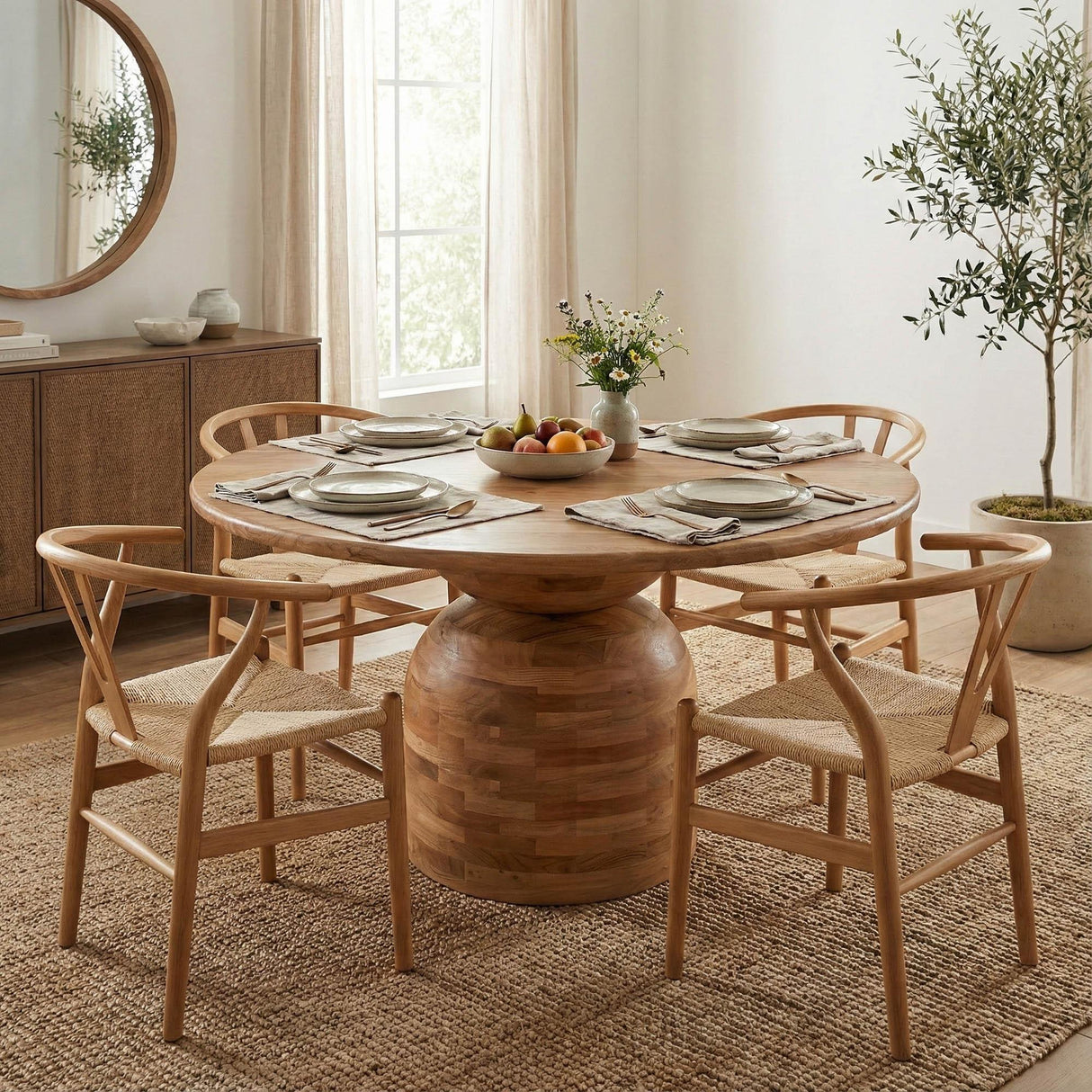 LH Home Form Round Dining Table