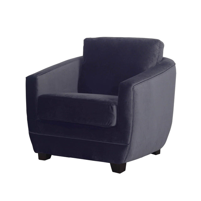 LH Home Baltimo Club Chair - Velvet Black
