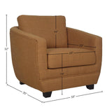 LH Home Baltimo Club Chair - Gold