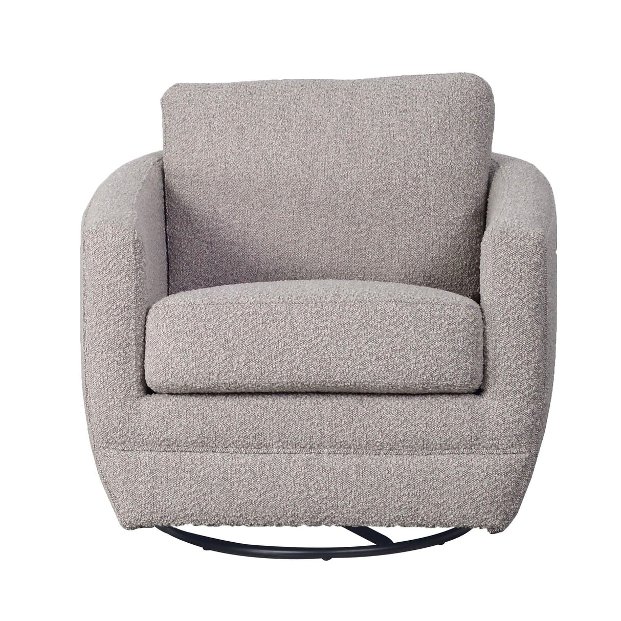 LH Home Baltimo Swivel Glider - Boucle Grey