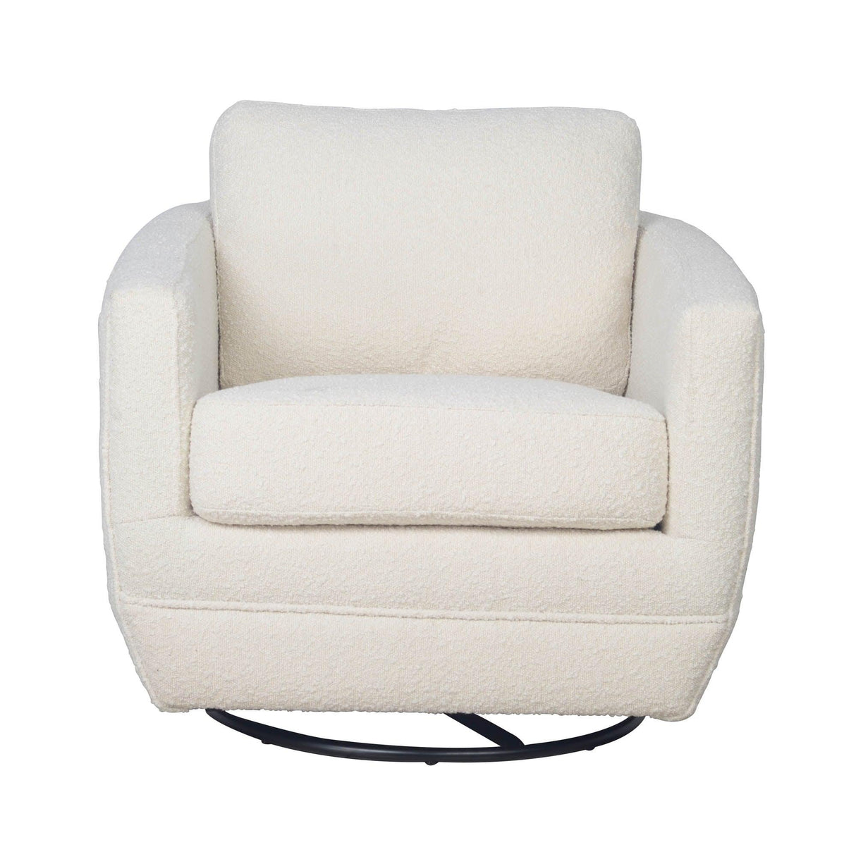 LH Home Baltimo Swivel Glider - Boucle Cream