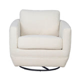 LH Home Baltimo Swivel Glider - Boucle Cream