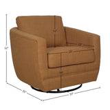 LH Home Baltimo Swivel Glider - Gold
