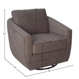 LH Home Baltimo Swivel Glider - Pecan Brown