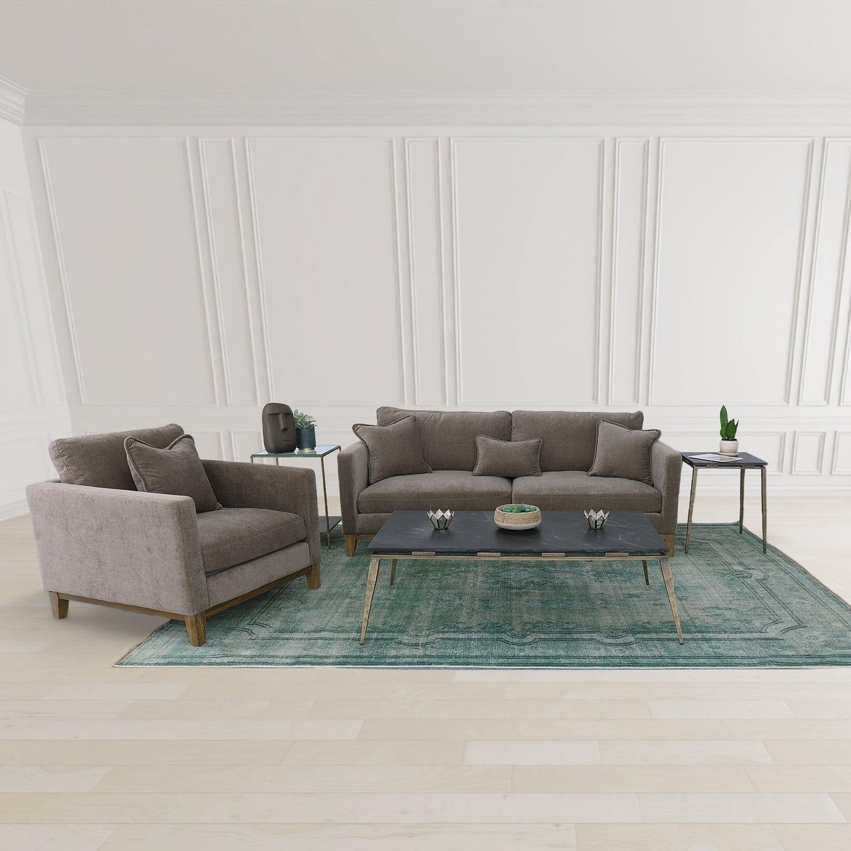 LH Home Burbank Sofa - Pecan Brown