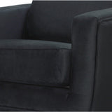 LH Home Baltimo Swivel Glider - Velvet Black