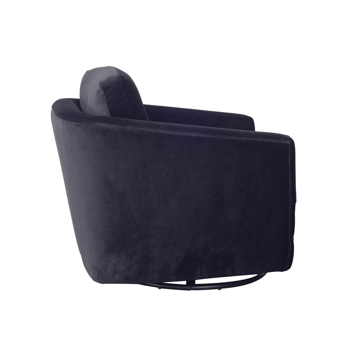 LH Home Baltimo Swivel Glider - Velvet Black