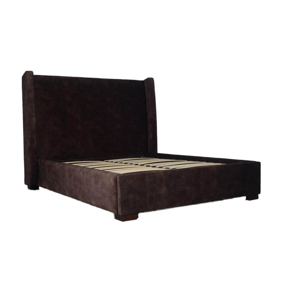 LH Home Cora Storage King Bed - Velvet Brown