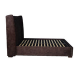 LH Home Cora Storage King Bed - Velvet Brown