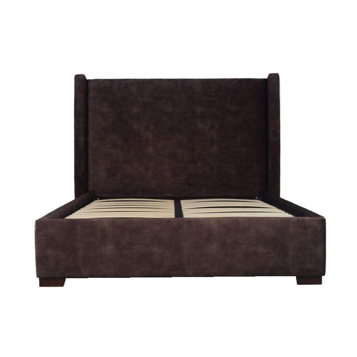 LH Home Cora Storage King Bed - Velvet Brown