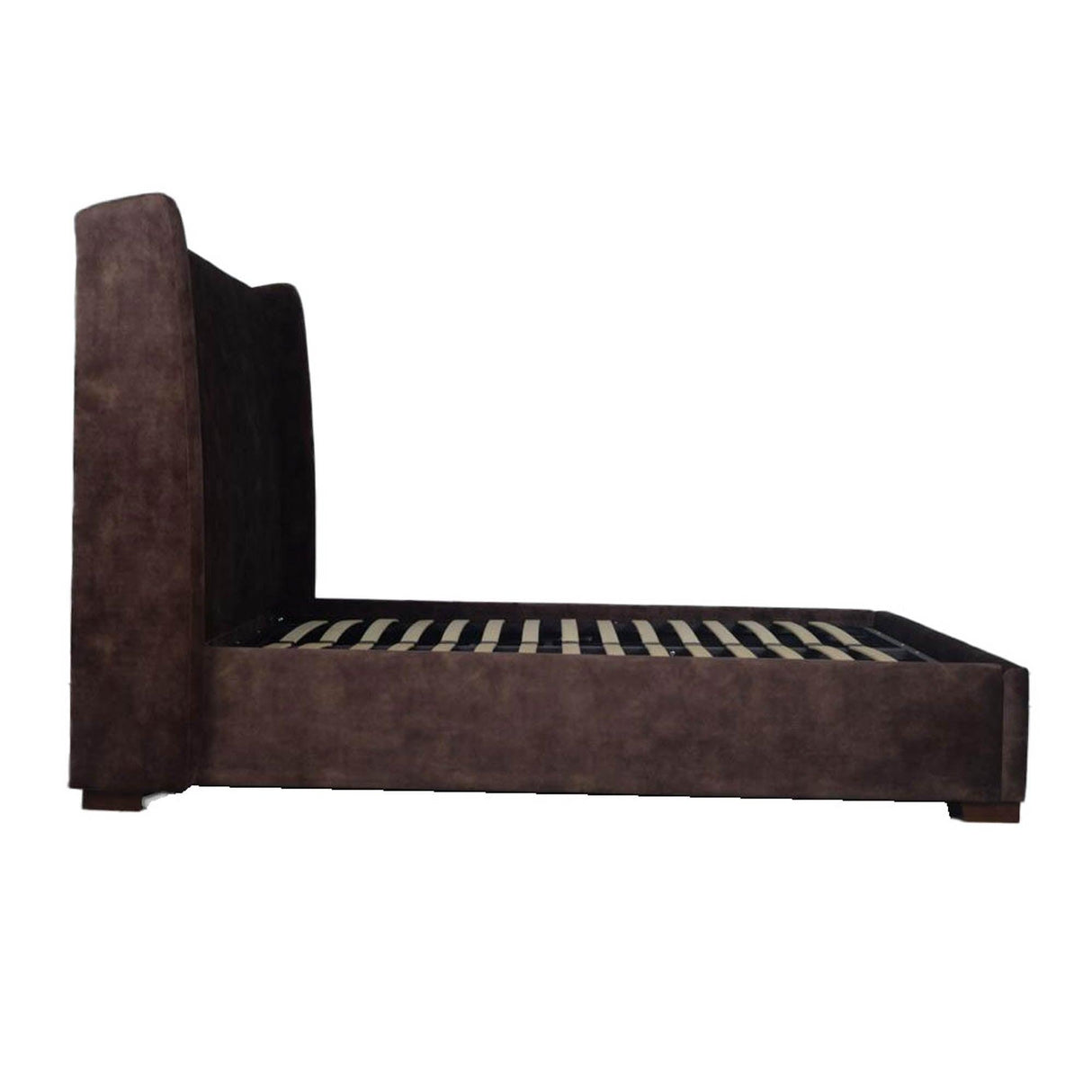 LH Home Cora Storage King Bed - Velvet Brown