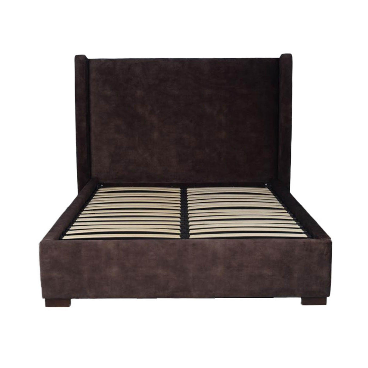 LH Home Cora Storage King Bed - Velvet Brown