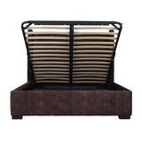 LH Home Cora Storage King Bed - Velvet Brown