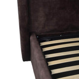 LH Home Cora Storage Queen Bed - Velvet Brown