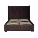 LH Home Cora Storage Queen Bed - Velvet Brown