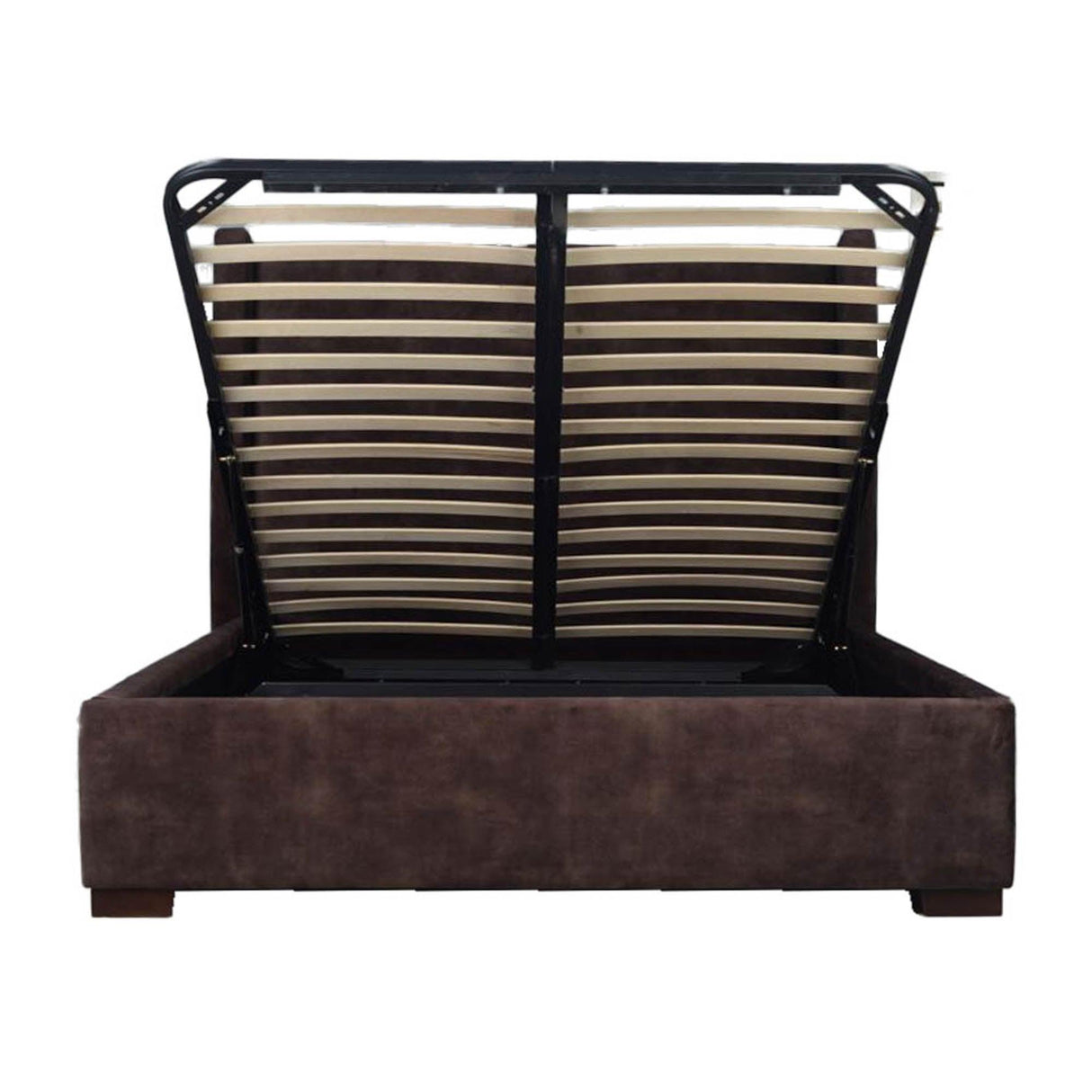 LH Home Cora Storage Queen Bed - Velvet Brown