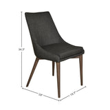 LH Home Fritz Side Dining Chair - Dark Grey