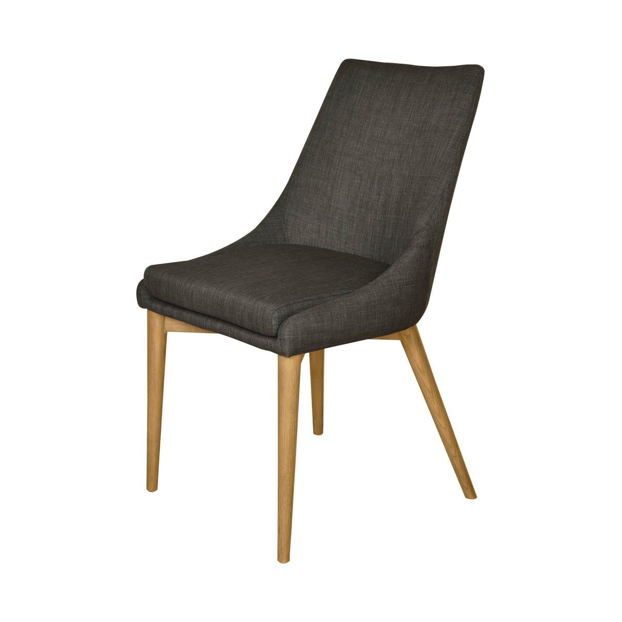 LH Home Fritz Side Dining Chair - Dark Grey Natural Leg
