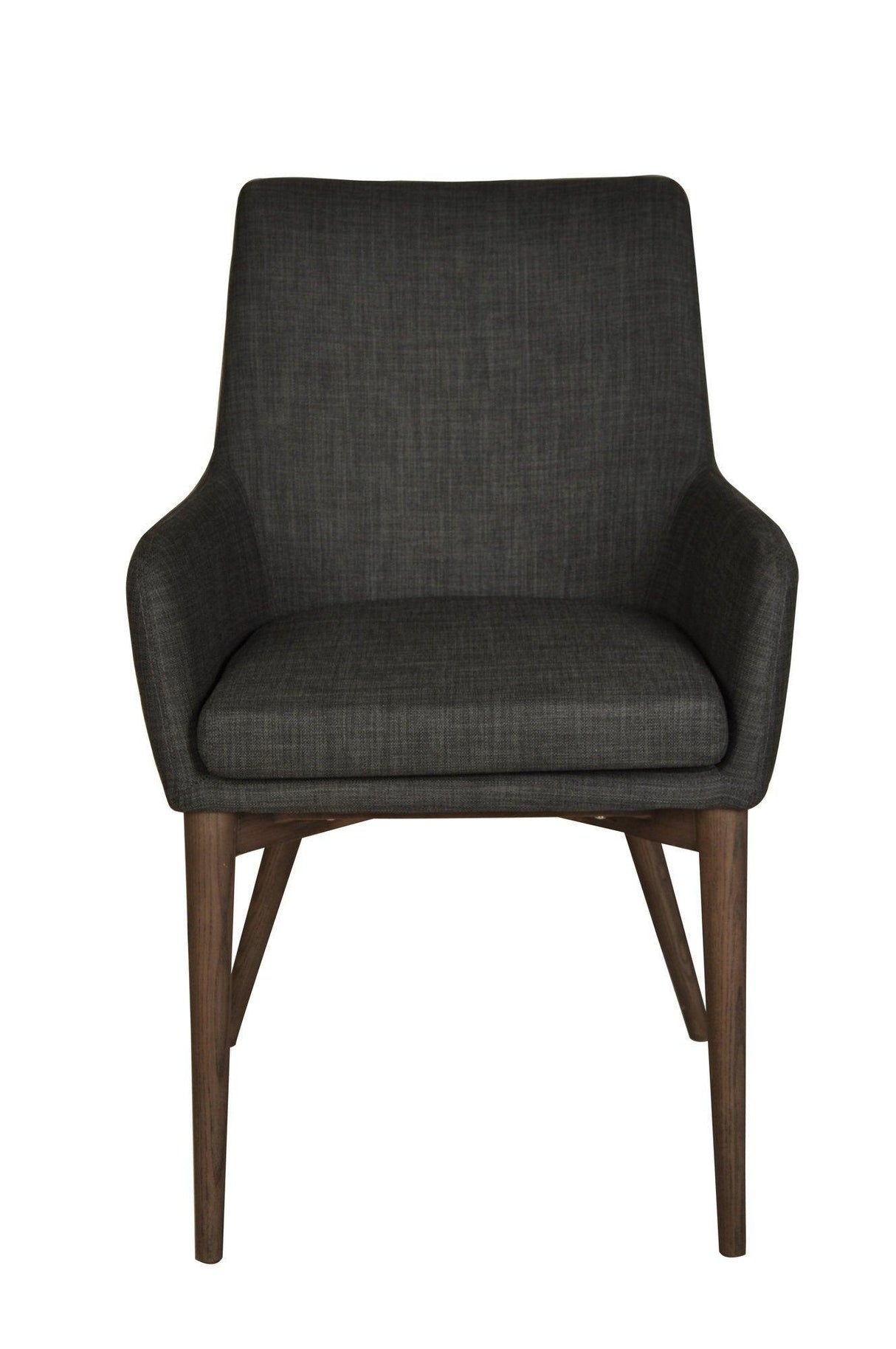 LH Home Fritz Arm Dining Chair - Dark Grey