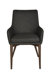 LH Home Fritz Arm Dining Chair - Dark Grey
