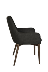 LH Home Fritz Arm Dining Chair - Dark Grey