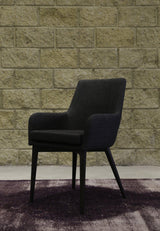 LH Home Fritz Arm Dining Chair - Dark Grey