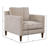 LH Home Gemma Club Chair - Fawn