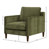LH Home Gemma Club Chair - Olive