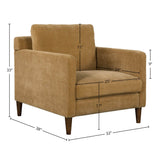 LH Home Gemma Club Chair - Mustard