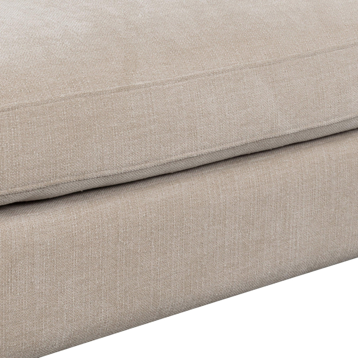 LH Home Gemma Ottoman - Fawn