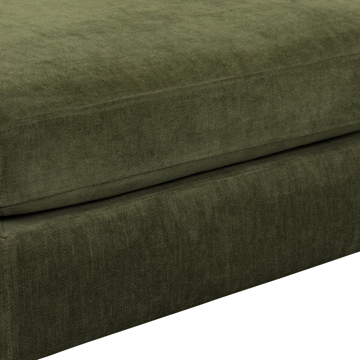LH Home Gemma Ottoman - Olive
