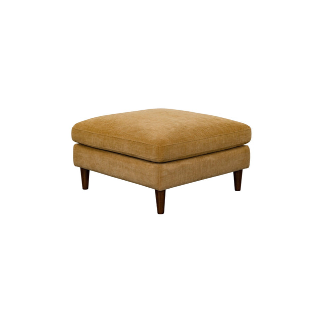 LH Home Gemma Ottoman - Mustard