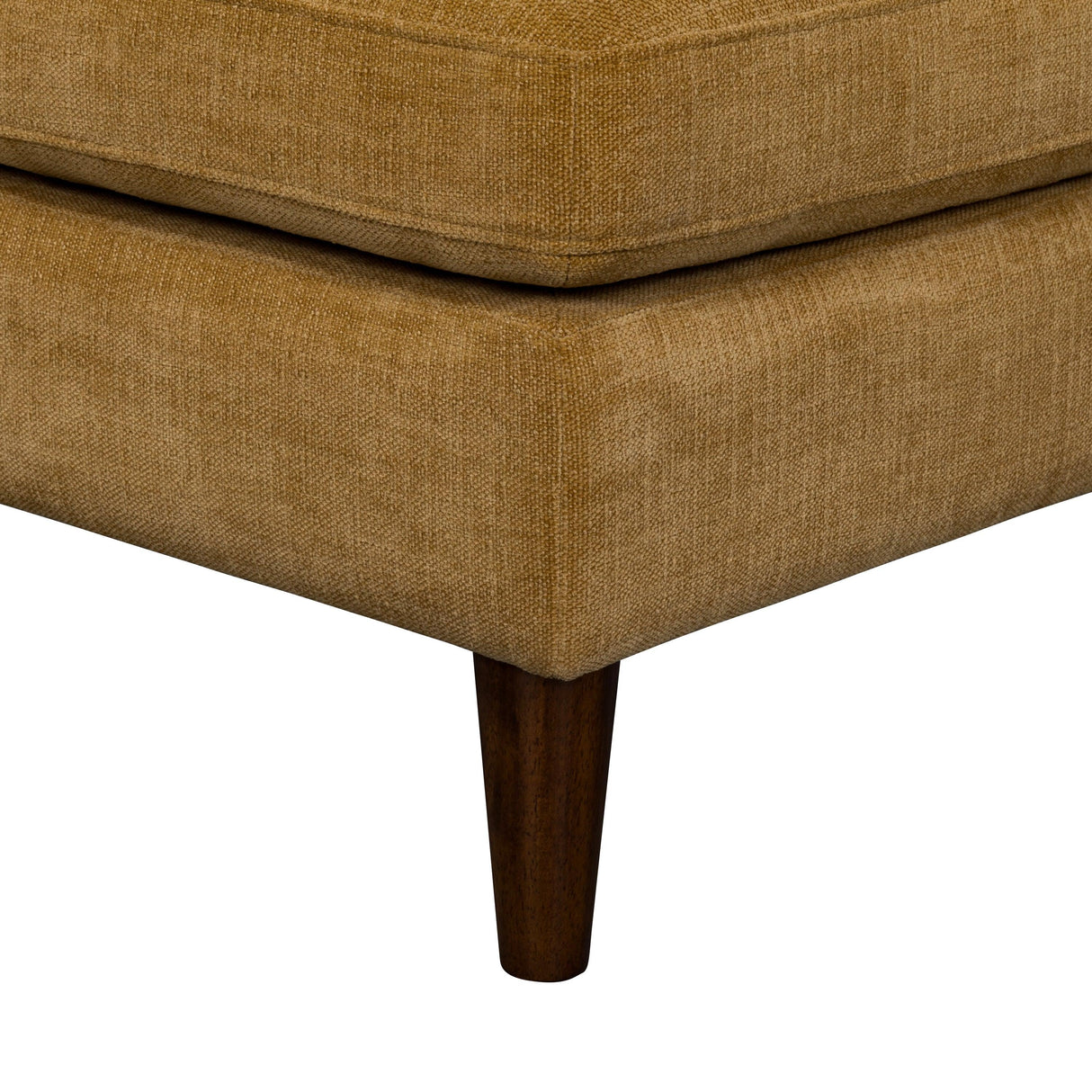LH Home Gemma Ottoman - Mustard