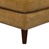 LH Home Gemma Ottoman - Mustard