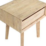 LH Home Gia 1 Drawer Nightstand - Light Driftwood