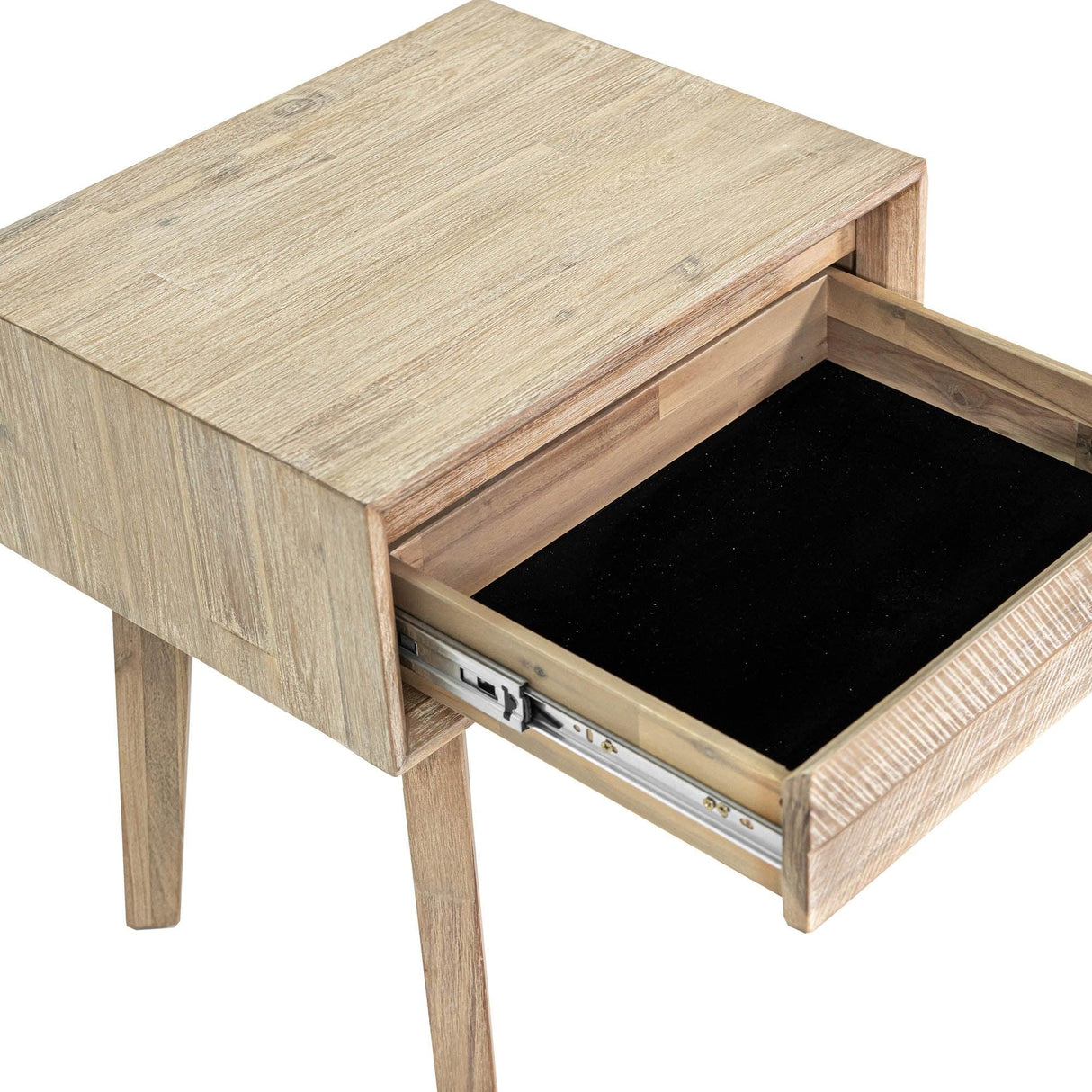 LH Home Gia 1 Drawer Nightstand - Light Driftwood