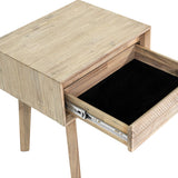 LH Home Gia 1 Drawer Nightstand - Light Driftwood