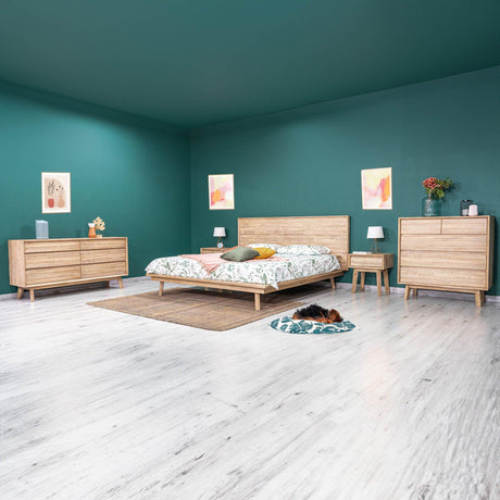 LH Home Gia 1 Drawer Nightstand - Light Driftwood